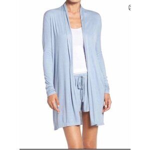 Barefoot Dreams Luxe Ribbed Jersey Long Cardigan Size Medium NEW!!